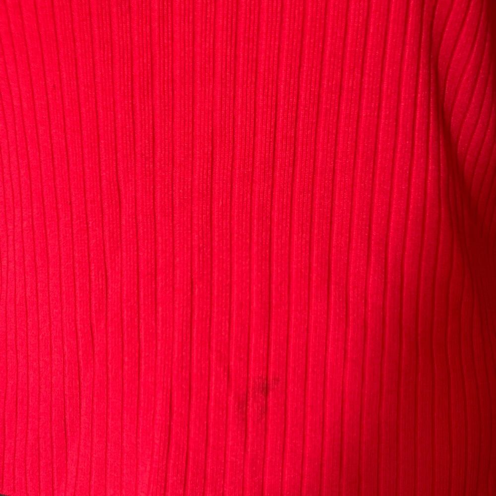 Venini Red Ribbed Knit Top - Picture 3 of 4